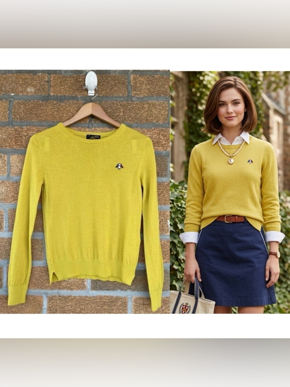Le Mont Saint Michel merino wool sweater XS
